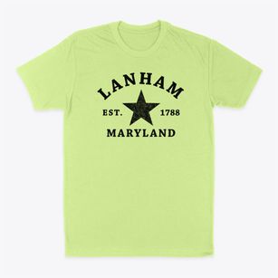 Lanham Maryland Star Classic Dad T-Shirt