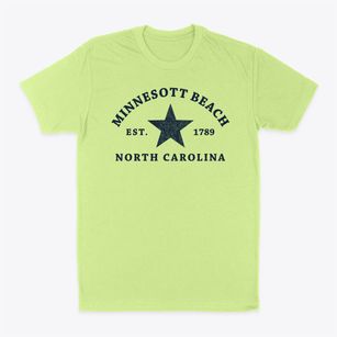 Minnesott Beach North Carolina Star Classic Dad T-Shirt