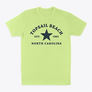 Topsail Beach North Carolina Star Classic Dad T-Shirt