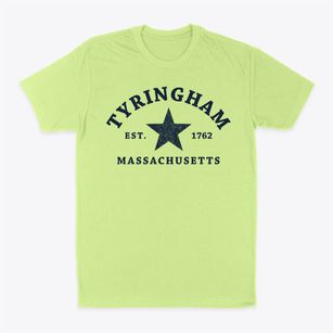 Tyringham Massachusetts Star Classic Dad T-Shirt