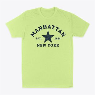 Manhattan New York Star Classic Dad T-Shirt