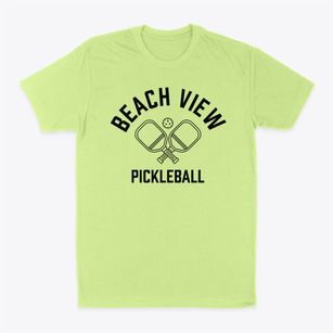 Beach View New Jersey Pickleball Classic Dad T-Shirt