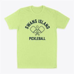 Swans Island Maine Pickleball Classic Dad T-Shirt