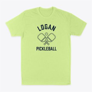 Logan North Dakota Pickleball Classic Dad T-Shirt