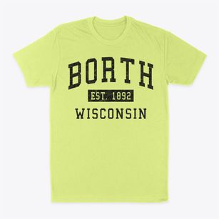 Borth Wisconsin Classic Established Classic Dad T-Shirt