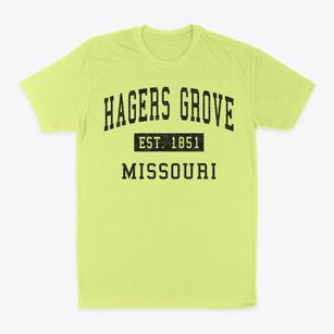 Hagers Grove Missouri Classic Established Classic Dad T-Shirt