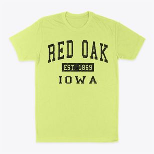 Red Oak Iowa Classic Established Classic Dad T-Shirt