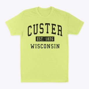 Custer Wisconsin Classic Established Classic Dad T-Shirt