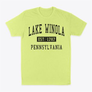 Lake Winola Pennsylvania Classic Established Classic Dad T-Shirt