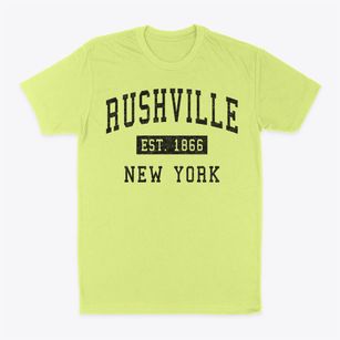 Rushville New York Classic Established Classic Dad T-Shirt
