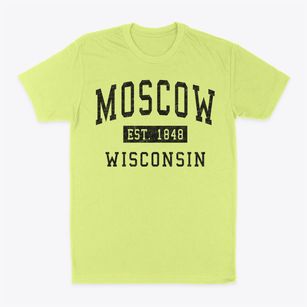 Moscow Wisconsin Classic Established Classic Dad T-Shirt
