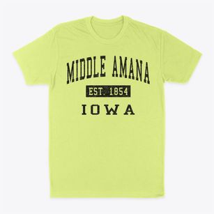 Middle Amana Iowa Classic Established Classic Dad T-Shirt