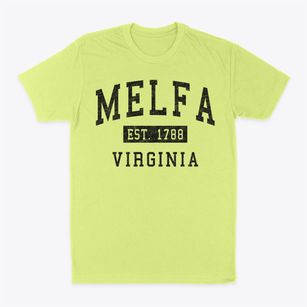 Melfa Virginia Classic Established Classic Dad T-Shirt