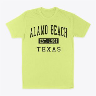 Alamo Beach Texas Classic Established Classic Dad T-Shirt