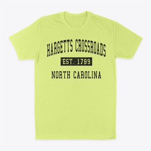 Hargetts Crossroads North Carolina Classic Established Classic Dad T-Shirt