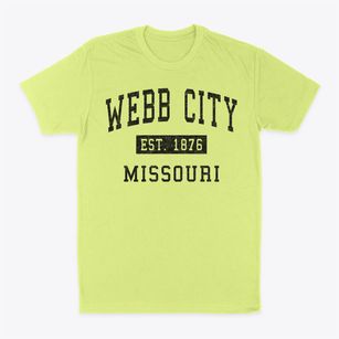 Webb City Missouri Classic Established Classic Dad T-Shirt