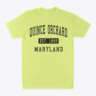 Quince Orchard Maryland Classic Established Classic Dad T-Shirt