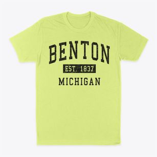 Benton Michigan Classic Established Classic Dad T-Shirt