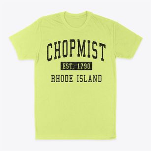 Chopmist Rhode Island Classic Established Classic Dad T-Shirt