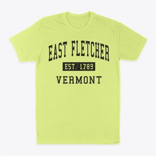 East Fletcher Vermont Classic Established Classic Dad T-Shirt
