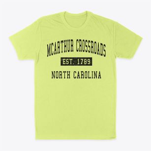 Mcarthur Crossroads North Carolina Classic Established Classic Dad T-Shirt