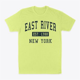 East River New York Classic Established Classic Dad T-Shirt