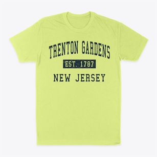 Trenton Gardens New Jersey Classic Established Classic Dad T-Shirt