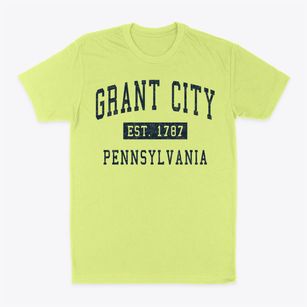 Grant City Pennsylvania Classic Established Classic Dad T-Shirt