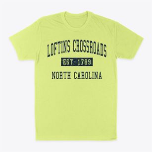 Loftins Crossroads North Carolina Classic Established Classic Dad T-Shirt