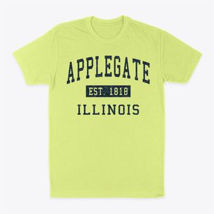 Applegate Illinois Classic Established Classic Dad T-Shirt