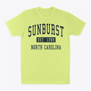 Sunburst North Carolina Classic Established Classic Dad T-Shirt