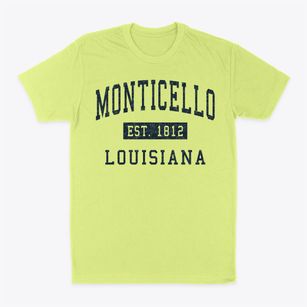 Monticello Louisiana Classic Established Classic Dad T-Shirt