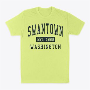 Swantown Washington Classic Established Classic Dad T-Shirt