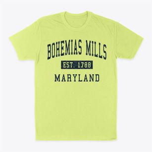 Bohemias Mills Maryland Classic Established Classic Dad T-Shirt