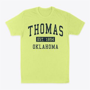 Thomas Oklahoma Classic Established Classic Dad T-Shirt