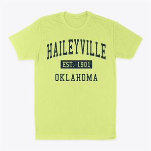 Haileyville Oklahoma Classic Established Classic Dad T-Shirt