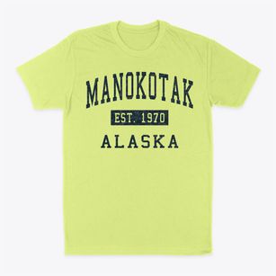Manokotak Alaska Classic Established Classic Dad T-Shirt