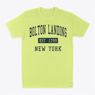 Bolton Landing New York Classic Established Classic Dad T-Shirt