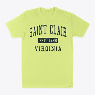 Saint Clair Virginia Classic Established Classic Dad T-Shirt