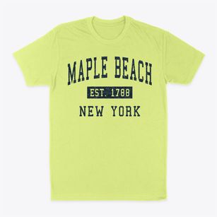Maple Beach New York Classic Established Classic Dad T-Shirt