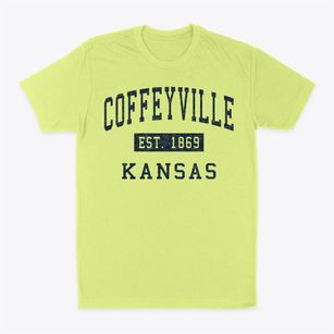 Coffeyville Kansas Classic Established Classic Dad T-Shirt
