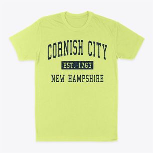 Cornish City New Hampshire Classic Established Classic Dad T-Shirt