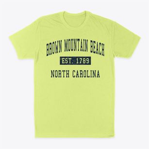 Brown Mountain Beach North Carolina Classic Established Classic Dad T-Shirt
