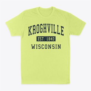 Kroghville Wisconsin Classic Established Classic Dad T-Shirt