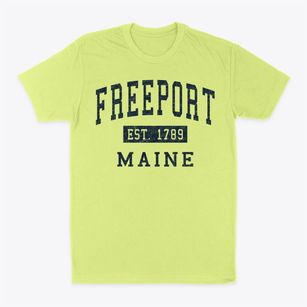 Freeport Maine Classic Established Classic Dad T-Shirt