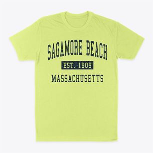 Sagamore Beach Massachusetts Classic Established Classic Dad T-Shirt