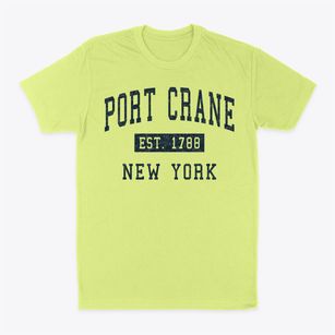 Port Crane New York Classic Established Classic Dad T-Shirt