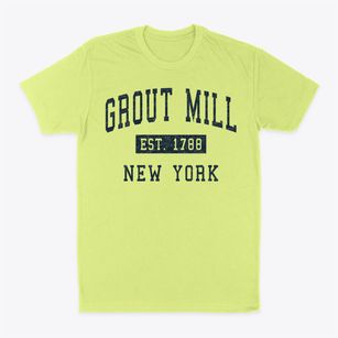 Grout Mill New York Classic Established Classic Dad T-Shirt