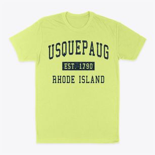 Usquepaug Rhode Island Classic Established Classic Dad T-Shirt