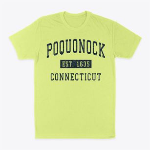 Poquonock Connecticut Classic Established Classic Dad T-Shirt